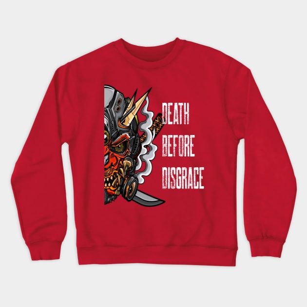 Death Before Disgrace Crewneck Sweatshirt by Impulse Graphics